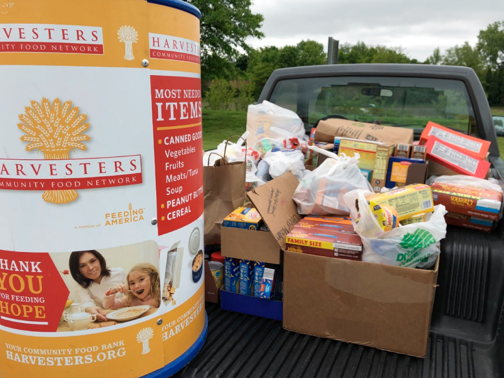 Food Donation in Truck