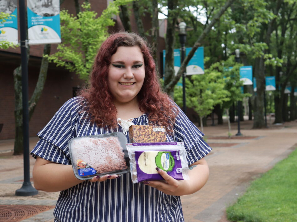 Student Holding Food