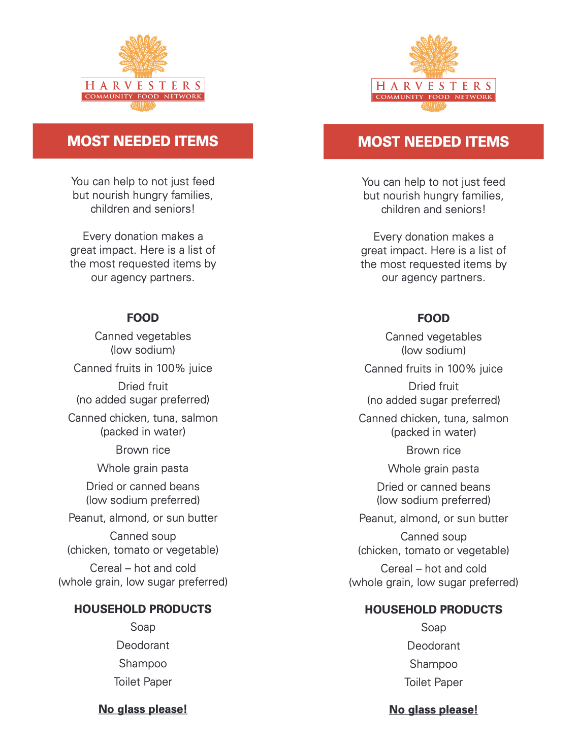 Food Drive Toolkit Harvesters